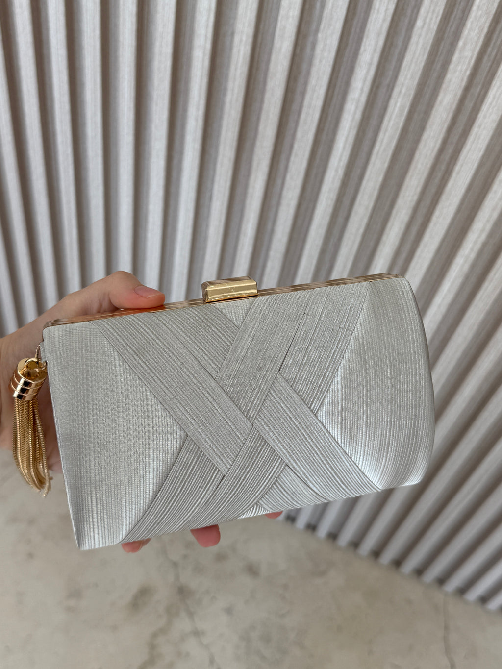 Bolsa Martina plateada