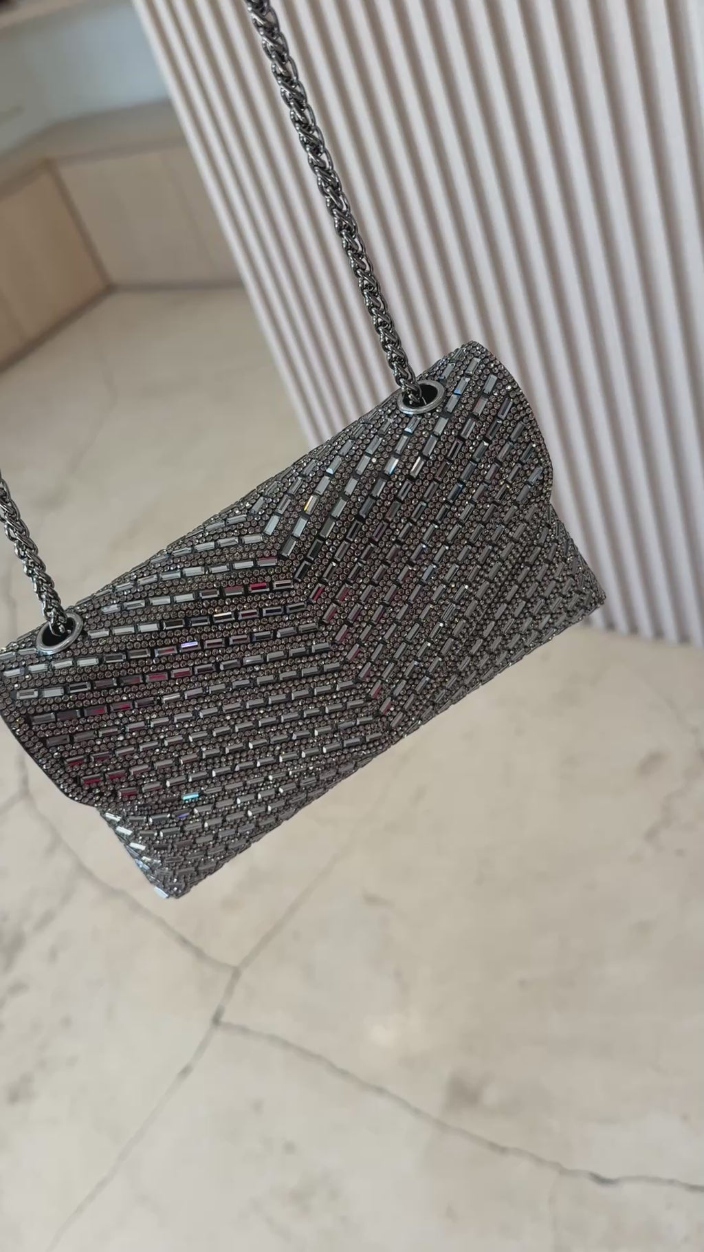 Bolsa Nora plateada